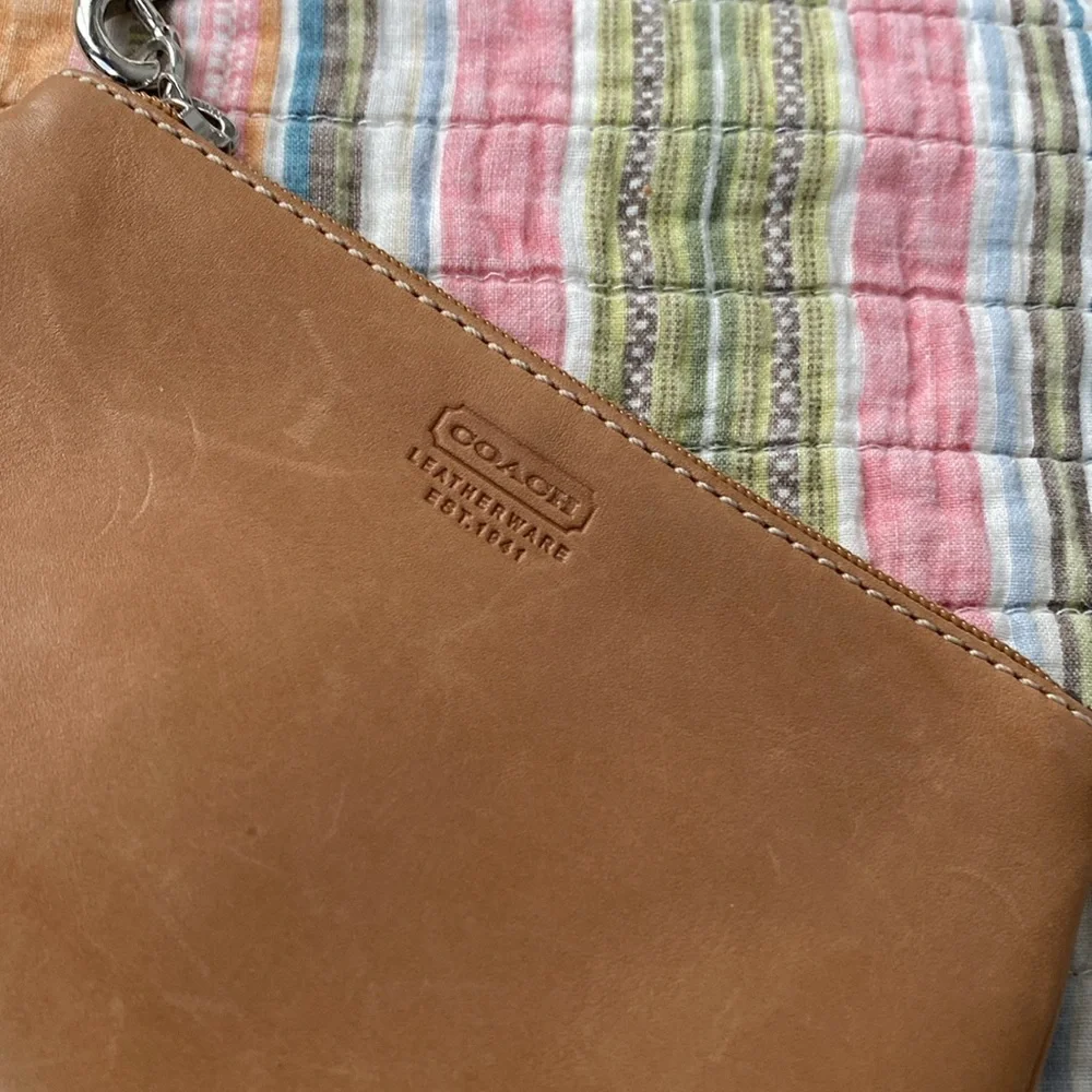 Coach Tan wristlet